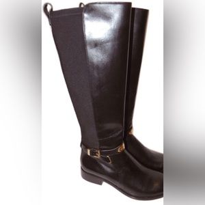 Michael Kors Women's Arley Riding Boots  Brown Leather Size 9